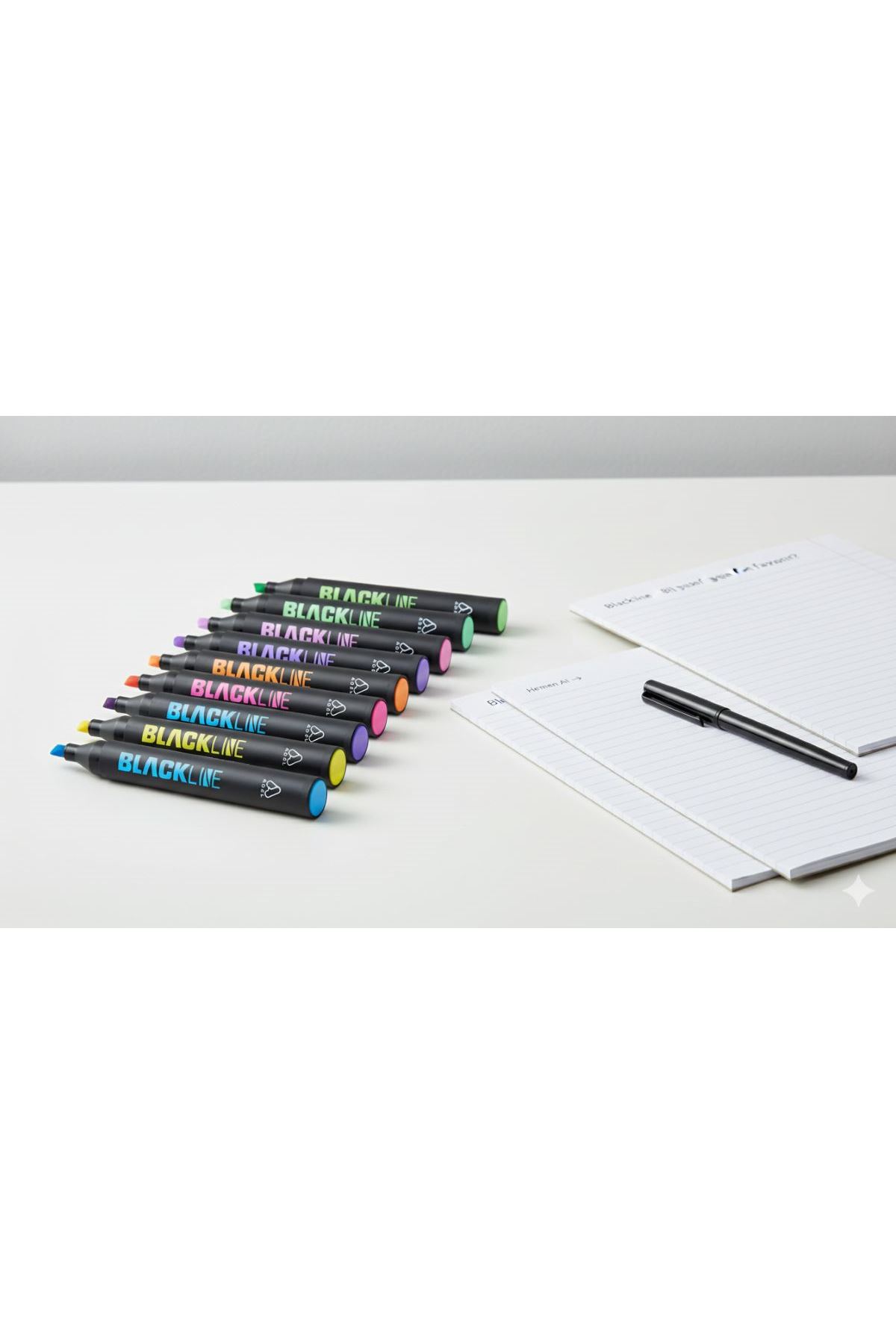 Blackline Fosforlu Kalem Serisi – 8 Renk Seçeneği ile Profesyonel İşaretleme
