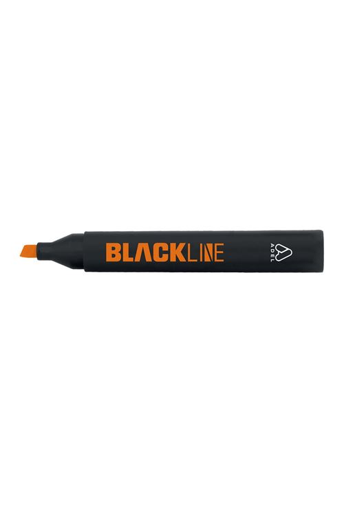 Blackline Turuncu Fosforlu Kalem | Su Bazlı Mürekkep & 3 Farklı Çizim Kalınlığı